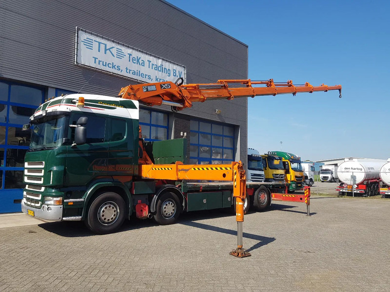 Scania R420 8x2 HIAB 800E-7 Hipro 80 ton/meter Winch Retarder - Kraanaga veoauto: pilt 1 Scania R420 8x2 HIAB 800E-7 Hipro 80 ton/meter Winch Retarder - Kraanaga veoauto: pilt 1