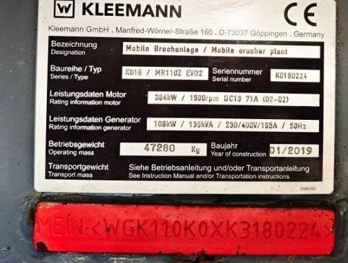 Kleemann MR 110Z Evo 2 - Mobiilne purusti: pilt 2 Kleemann MR 110Z Evo 2 - Mobiilne purusti: pilt 2