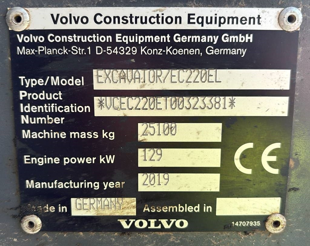 Volvo EC 220 EL (new undercarriage/comes with bucket) - Lintekskavaator: pilt 2 Volvo EC 220 EL (new undercarriage/comes with bucket) - Lintekskavaator: pilt 2