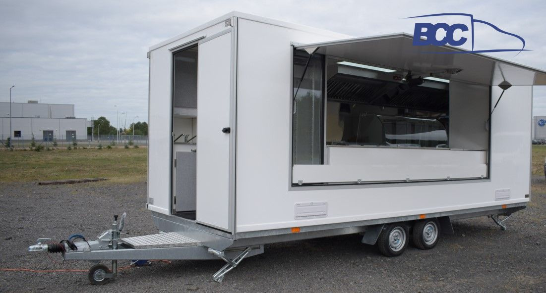 BCC POLSKA - PRZYCZEPA GASTRONOMICZNA - FOOD TRUCK - CATERING TRAILER - HANDLOWA, PIZZA, BURGER, KEBAB, KURCZAK Z ROŻNA, LODY, KAWA, PĄCZKI - Toitlustus haagis: pilt 1 BCC POLSKA - PRZYCZEPA GASTRONOMICZNA - FOOD TRUCK - CATERING TRAILER - HANDLOWA, PIZZA, BURGER, KEBAB, KURCZAK Z ROŻNA, LODY, KAWA, PĄCZKI - Toitlustus haagis: pilt 1