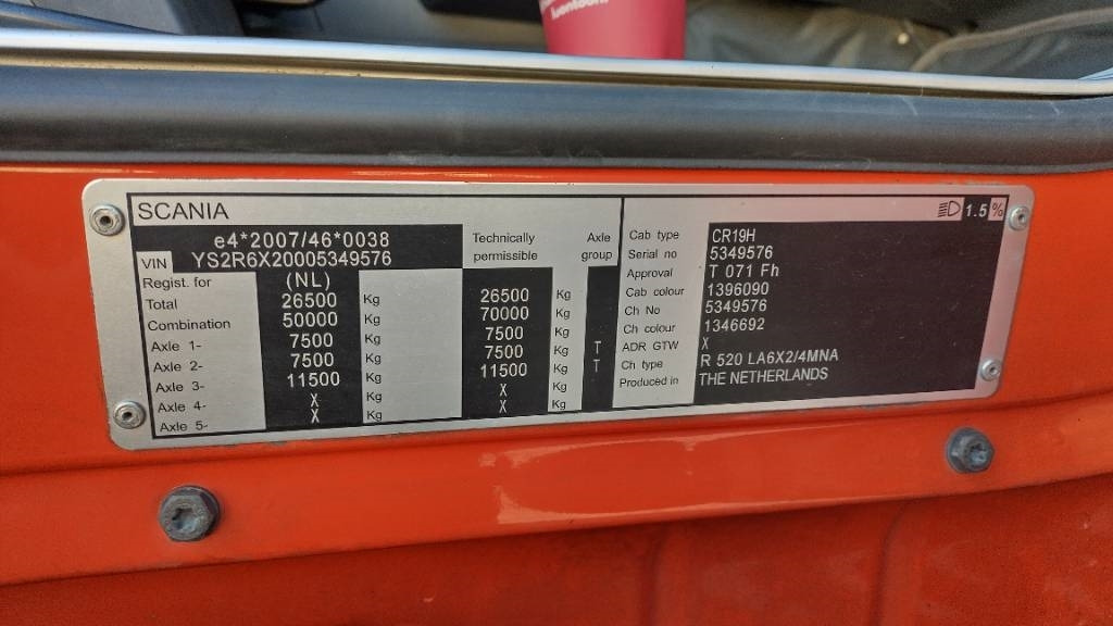 Sadulveok Scania R520 6x2 väliteliveturi,hyvät varusteet: pilt 12