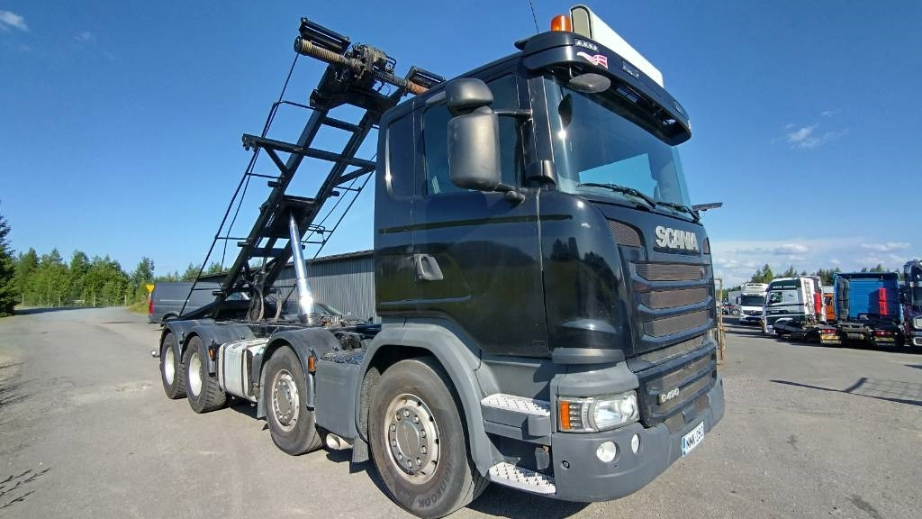 Scania R490 8x4 multilift vaijerilaite,napaperät - Nöörtõstukiga veoauto: pilt 1 Scania R490 8x4 multilift vaijerilaite,napaperät - Nöörtõstukiga veoauto: pilt 1