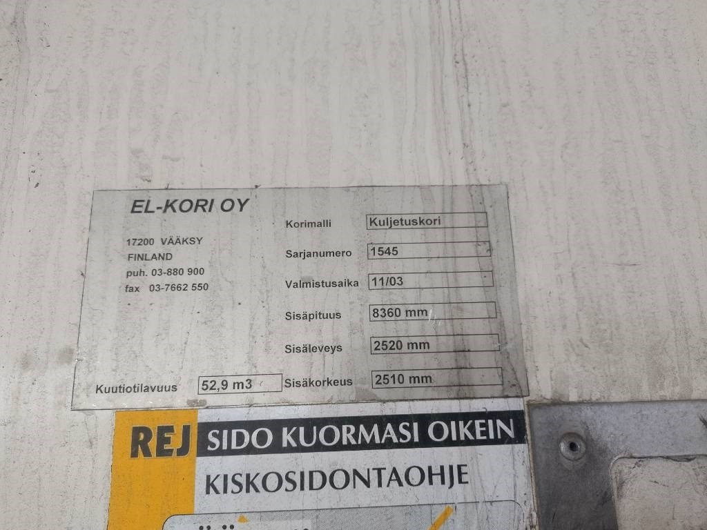 Kasti veoauto Volvo FM9 4x2 8,40m pitkä kylkiaukeava kori: pilt 7