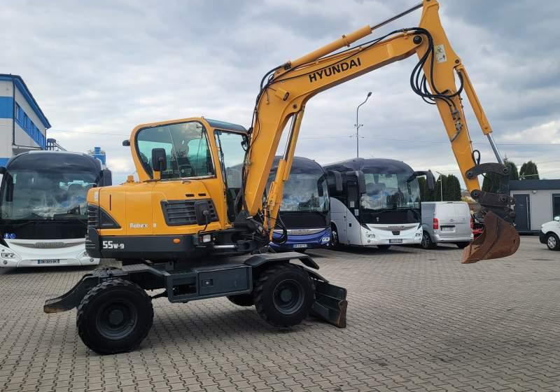 Hyundai ROBEX 55W-9 EXCAVATOR / SPROWADZONY Z FRANCJI - Ratastel ekskavaator: pilt 4 Hyundai ROBEX 55W-9 EXCAVATOR / SPROWADZONY Z FRANCJI - Ratastel ekskavaator: pilt 4