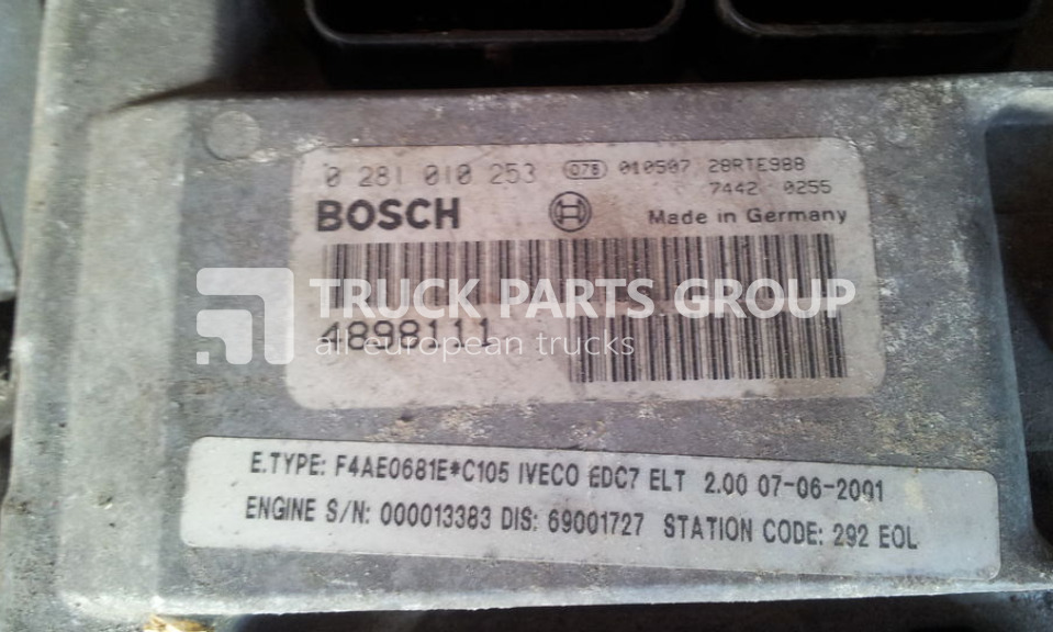 IVECO EUROCARGO TACTOR, engine control unit, EDC ECU, EDC7 ELT, BOSCH control unit - Mootori juhtimisseade - Veoauto: pilt 1 IVECO EUROCARGO TACTOR, engine control unit, EDC ECU, EDC7 ELT, BOSCH control unit - Mootori juhtimisseade - Veoauto: pilt 1