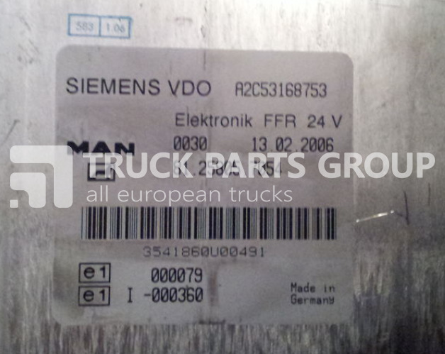 MAN TGA, TGX, ECU, EDC control unit FFR, 81258057052, 81258057054, 8 control unit - Mootori juhtimisseade - Veoauto: pilt 5 MAN TGA, TGX, ECU, EDC control unit FFR, 81258057052, 81258057054, 8 control unit - Mootori juhtimisseade - Veoauto: pilt 5