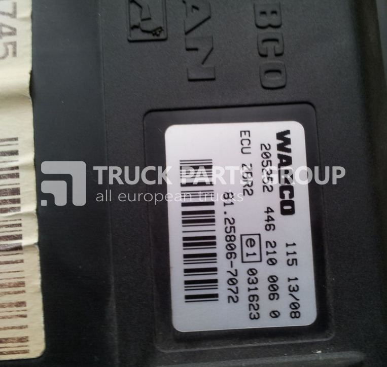 MAN TGA, TGX, ECU central on-board computer ZBR, ZBR2, 81258067072, control unit - Mootori juhtimisseade - Veoauto: pilt 2 MAN TGA, TGX, ECU central on-board computer ZBR, ZBR2, 81258067072, control unit - Mootori juhtimisseade - Veoauto: pilt 2