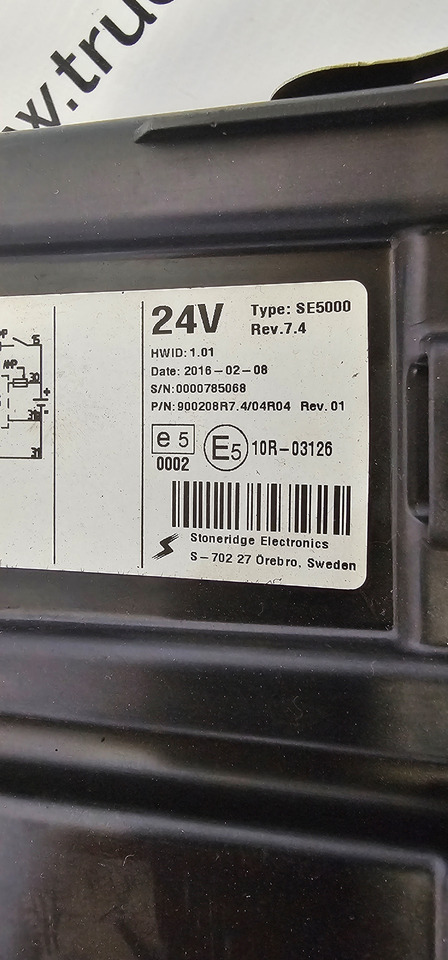 MAN MAN TGX, TGX EURO6 emission tachograph, typ SE5000, by STONERIDGE electronics, road control system 12V/24V, 1381.7550303007, A3C0604540020, A2C16768800, 0000785068, 900208R7, 81271016595, 81258177131 - Varuosa - Veoauto: pilt 2 MAN MAN TGX, TGX EURO6 emission tachograph, typ SE5000, by STONERIDGE electronics, road control system 12V/24V, 1381.7550303007, A3C0604540020, A2C16768800, 0000785068, 900208R7, 81271016595, 81258177131 - Varuosa - Veoauto: pilt 2