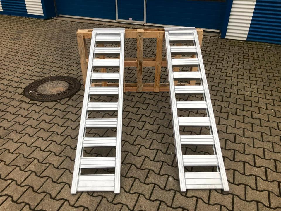 Alurampen Satz 2m 2000KG Minibagger Minilader Quad Auffahrrampe *INKL.19% MWST* - Laadimisramp: pilt 4 Alurampen Satz 2m 2000KG Minibagger Minilader Quad Auffahrrampe *INKL.19% MWST* - Laadimisramp: pilt 4