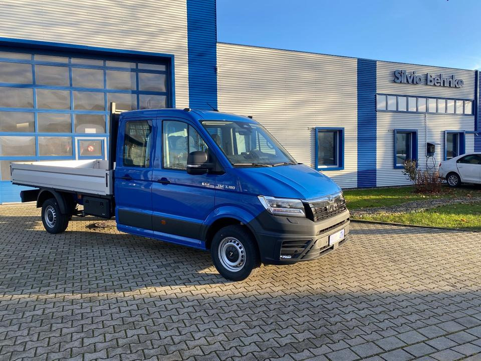 MAN TGE 3.180 4x4 Doka Pritsche Lang *INKL.19% MWT* AUTOMATIK*LED*CAM*AHK*TEMPO*STANDHZG*UVM* - Madelauto, Meeskonnaauto: pilt 1 MAN TGE 3.180 4x4 Doka Pritsche Lang *INKL.19% MWT* AUTOMATIK*LED*CAM*AHK*TEMPO*STANDHZG*UVM* - Madelauto, Meeskonnaauto: pilt 1