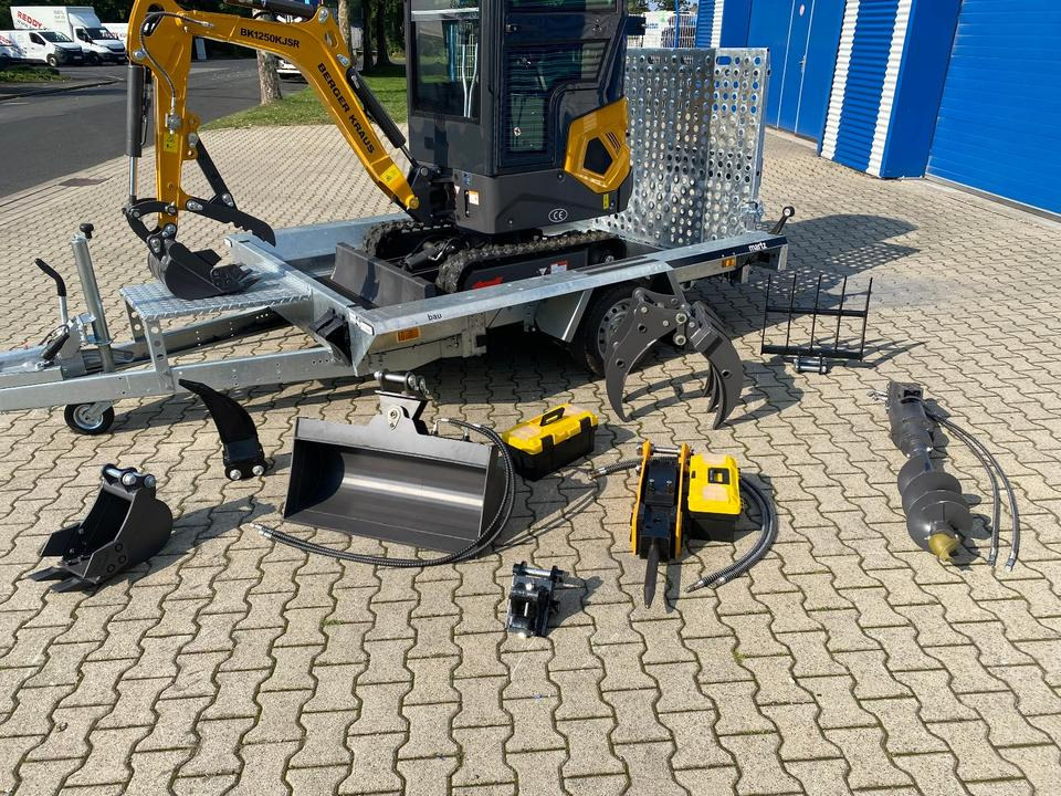 Minibagger BK1250KJSR + Tieflader + Zubehör *INKL.19% MWST*BERGER KRAUS*VERSTELLFAHRWERK* KUBOTA*SOFORT!* - Miniekskavaator: pilt 3 Minibagger BK1250KJSR + Tieflader + Zubehör *INKL.19% MWST*BERGER KRAUS*VERSTELLFAHRWERK* KUBOTA*SOFORT!* - Miniekskavaator: pilt 3