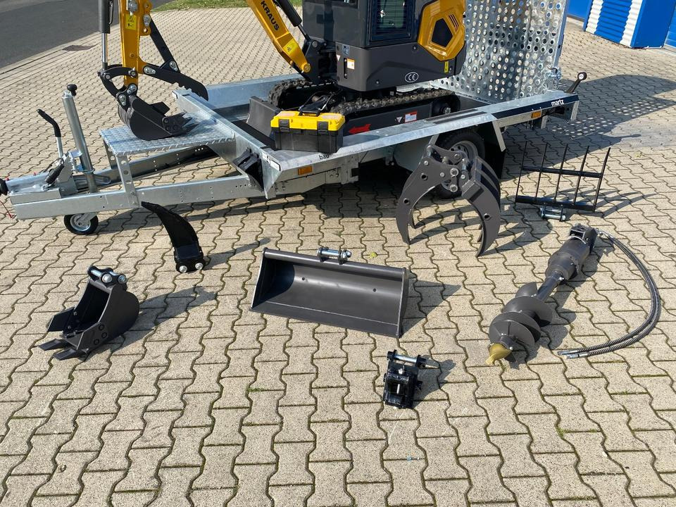 Minibagger BK1250KJSR + Tieflader + Zubehör *INKL.19% MWST*BERGER KRAUS*VERSTELLFAHRWERK* KUBOTA*SOFORT!* - Miniekskavaator: pilt 3 Minibagger BK1250KJSR + Tieflader + Zubehör *INKL.19% MWST*BERGER KRAUS*VERSTELLFAHRWERK* KUBOTA*SOFORT!* - Miniekskavaator: pilt 3