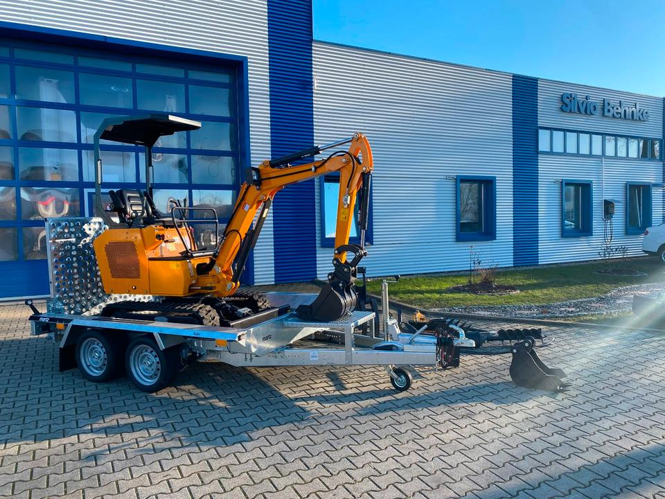 Miniekskavaator, Haagis Minibagger BK1500JS + Anhänger *INKL.19% MWST*BERGER KRAUS*KUBOTA*JOYSTICK*ZUBEHÖRPAKET*SOFORT!*: pilt 6