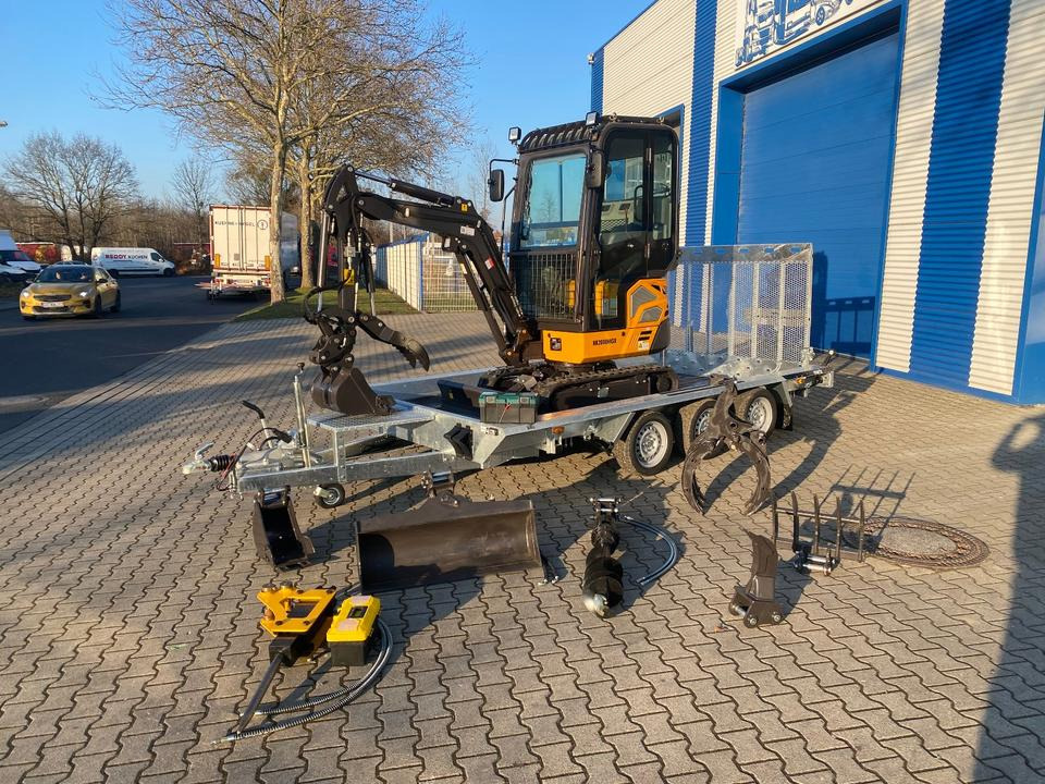 Minibagger BK2000NKSR + Tieflader + Zubehör *INKL.19% MWST*BERGER KRAUS*KUBOTA* KLIMA*SCHWENKARM*VERSTELLFAHRWERK* - Miniekskavaator: pilt 1 Minibagger BK2000NKSR + Tieflader + Zubehör *INKL.19% MWST*BERGER KRAUS*KUBOTA* KLIMA*SCHWENKARM*VERSTELLFAHRWERK* - Miniekskavaator: pilt 1