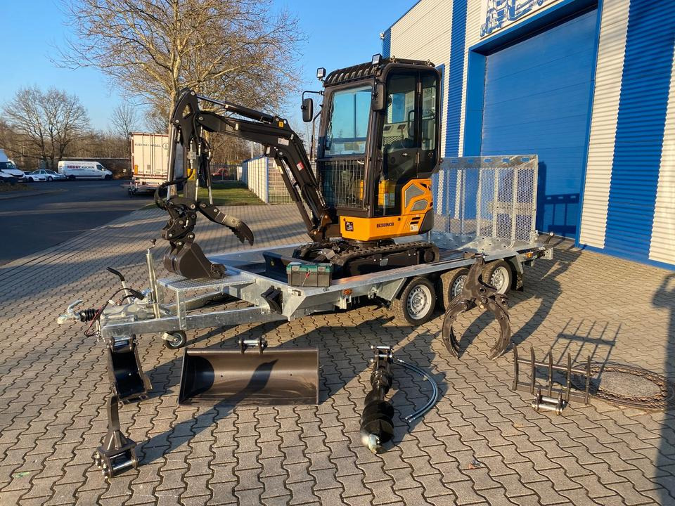 Minibagger BK2000NKSR + Tieflader + Zubehör *INKL.19% MWST*BERGER KRAUS*KUBOTA* KLIMA*SCHWENKARM*VERSTELLFAHRWERK* - Miniekskavaator: pilt 1 Minibagger BK2000NKSR + Tieflader + Zubehör *INKL.19% MWST*BERGER KRAUS*KUBOTA* KLIMA*SCHWENKARM*VERSTELLFAHRWERK* - Miniekskavaator: pilt 1