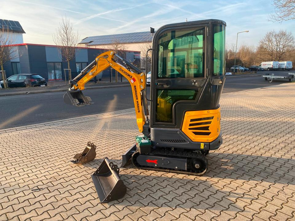 Minibagger BK950KS + Schaufelpaket *INKL.19% MWST*BERGER KRAUS*KABINE*SOFORT!* - Miniekskavaator: pilt 2 Minibagger BK950KS + Schaufelpaket *INKL.19% MWST*BERGER KRAUS*KABINE*SOFORT!* - Miniekskavaator: pilt 2