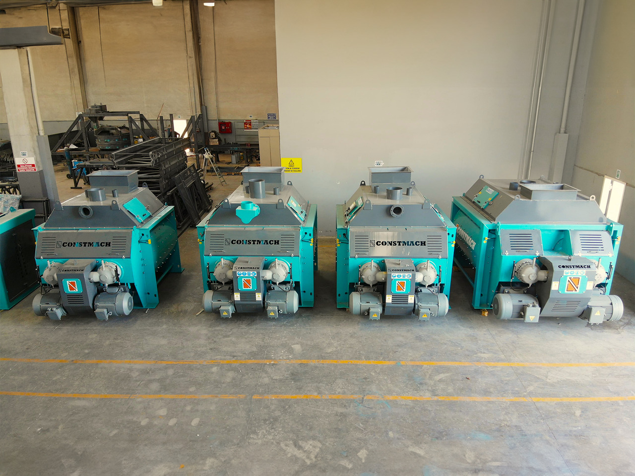 Constmach Mélangeur à Béton à Double Arbre ( Mélangeur à Palettes ) - Segumasin: pilt 4 Constmach Mélangeur à Béton à Double Arbre ( Mélangeur à Palettes ) - Segumasin: pilt 4