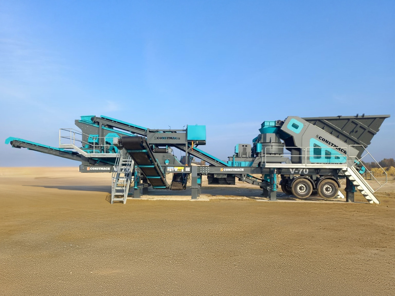 Constmach Mobiler Prallbrecher mit vertikaler Welle und einer Kapazität von 100–150 Tonnen - Mobiilne purusti: pilt 5 Constmach Mobiler Prallbrecher mit vertikaler Welle und einer Kapazität von 100–150 Tonnen - Mobiilne purusti: pilt 5