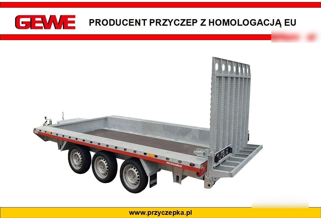 Gewe Przyczepa pod minikoparkę 4x1,8m - 3osiowa, B3500 E/1 - Ehitustehnika haagis: pilt 1 Gewe Przyczepa pod minikoparkę 4x1,8m - 3osiowa, B3500 E/1 - Ehitustehnika haagis: pilt 1