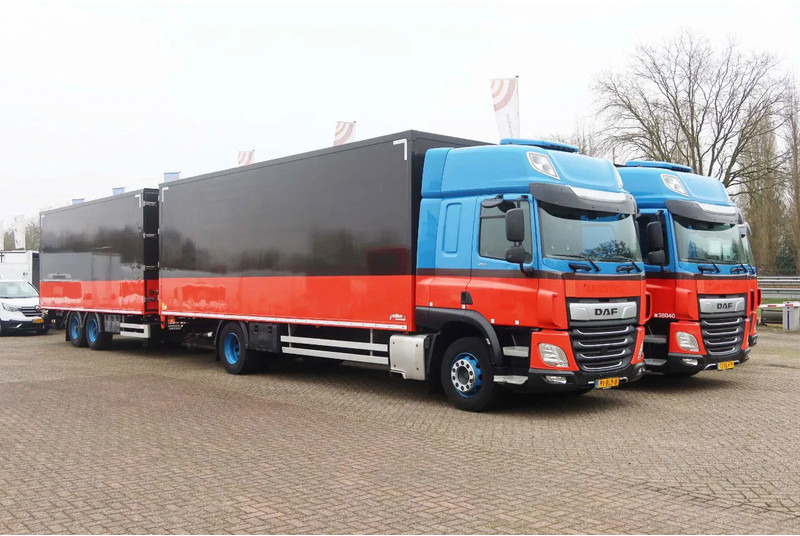 DAF CF 410 Bakwagen + trailer 2x Dhollandia 2000 KG klep - Kasti veoauto: pilt 2 DAF CF 410 Bakwagen + trailer 2x Dhollandia 2000 KG klep - Kasti veoauto: pilt 2