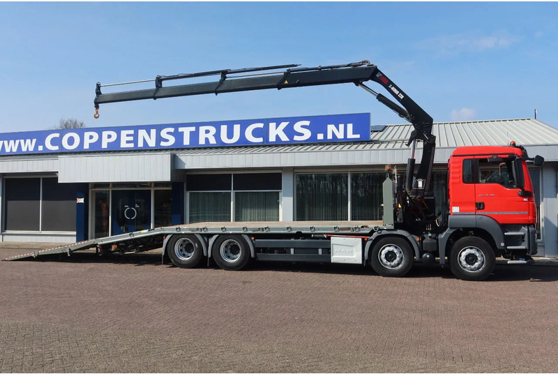 Madelveok/ Platvormveok, Kraanaga veoauto MAN TGS 35.360 8x2 Euro 6 Oprijwagen + Hiab 228 E 3 kraan.: pilt 11