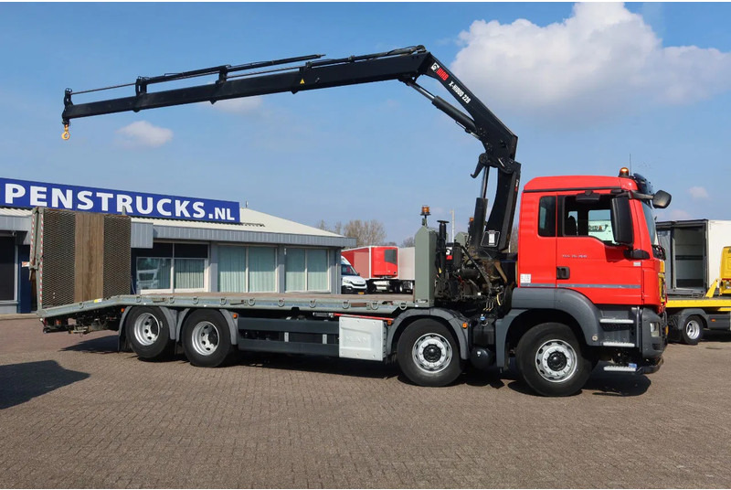 Madelveok/ Platvormveok, Kraanaga veoauto MAN TGS 35.360 8x2 Euro 6 Oprijwagen + Hiab 228 E 3 kraan.: pilt 16
