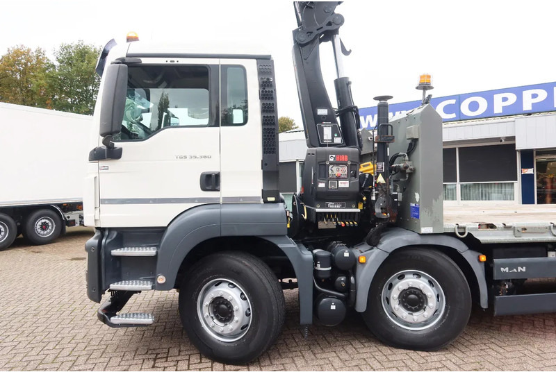 Treilerveoauto MAN TGS 35.360 Oprijwagen + HIAB 228 E3 Kraan 8x2: pilt 14