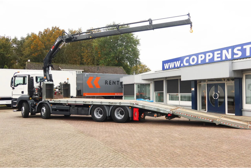 Treilerveoauto MAN TGS 35.360 Oprijwagen + HIAB 228 E3 Kraan 8x2: pilt 12