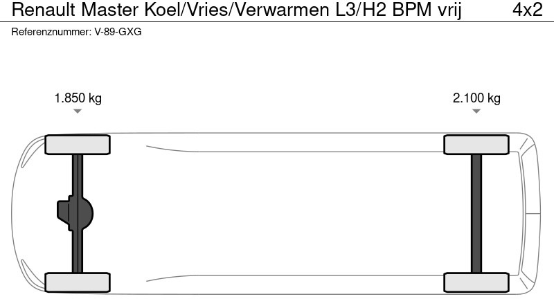 Tarbesõiduk külmik Renault Master Koel/Vries/Verwarmen L3/H2 BPM vrij: pilt 15