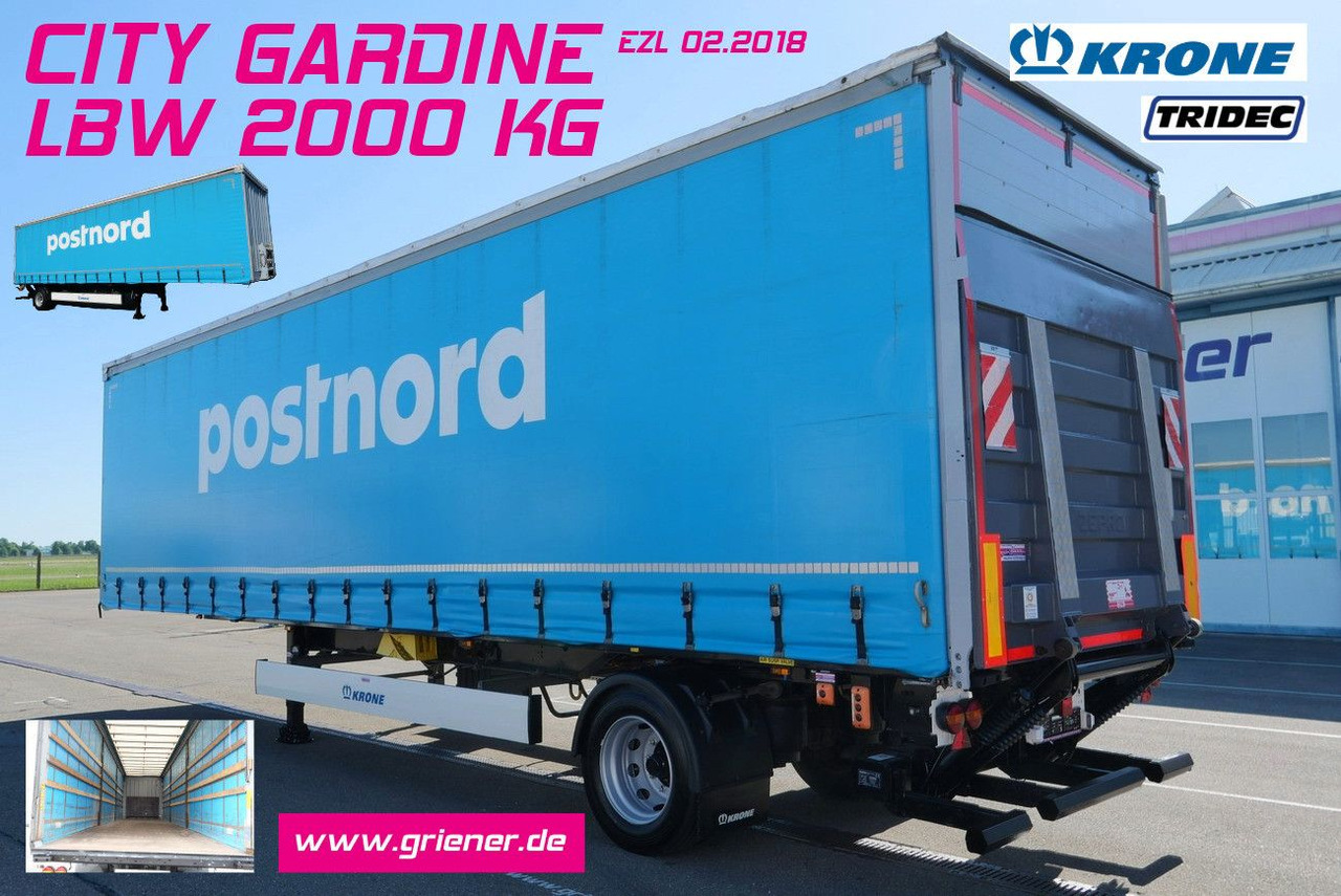 Krone CITYSATTEL KRONE 1-achs SEP 10/ BPW/TRIDEC lenk - Tentpoolhaagis: pilt 1 Krone CITYSATTEL KRONE 1-achs SEP 10/ BPW/TRIDEC lenk - Tentpoolhaagis: pilt 1