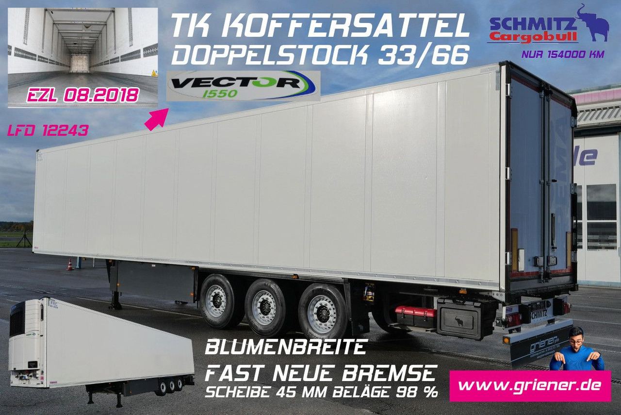 Schmitz Cargobull SKO 24/CARRIER 1550 VECTOR /DOPPELSTOCK /BLUMEN/ - Furgoonpoolhaagis: pilt 1 Schmitz Cargobull SKO 24/CARRIER 1550 VECTOR /DOPPELSTOCK /BLUMEN/ - Furgoonpoolhaagis: pilt 1