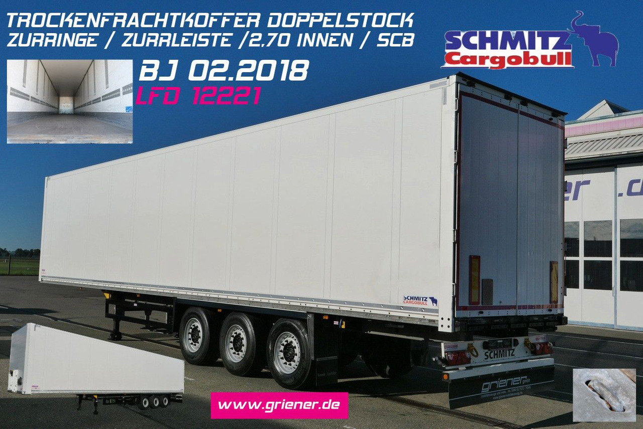 Schmitz Cargobull SKO 24/DOPPELSTOCK / ZURRLEISTE / LASI 12642 XL - Furgoonpoolhaagis: pilt 1 Schmitz Cargobull SKO 24/DOPPELSTOCK / ZURRLEISTE / LASI 12642 XL - Furgoonpoolhaagis: pilt 1