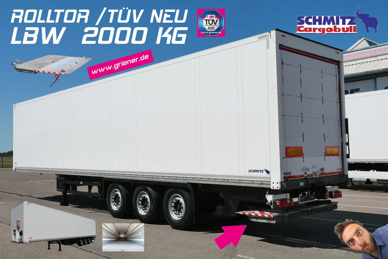 Schmitz Cargobull SKO 24/ ROLLTOR / LBW 2000 kg / TÜV NEU - Furgoonpoolhaagis: pilt 1 Schmitz Cargobull SKO 24/ ROLLTOR / LBW 2000 kg / TÜV NEU - Furgoonpoolhaagis: pilt 1