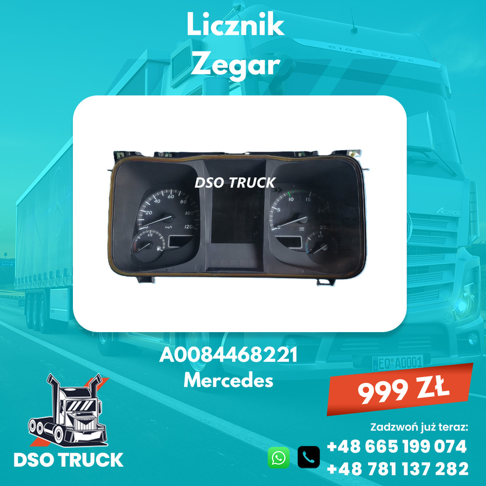 Licznik Zegar Mercedes ACTROS AXOR ATEGO A0084468221 A9614460821 - Armatuurlaud: pilt 1 Licznik Zegar Mercedes ACTROS AXOR ATEGO A0084468221 A9614460821 - Armatuurlaud: pilt 1