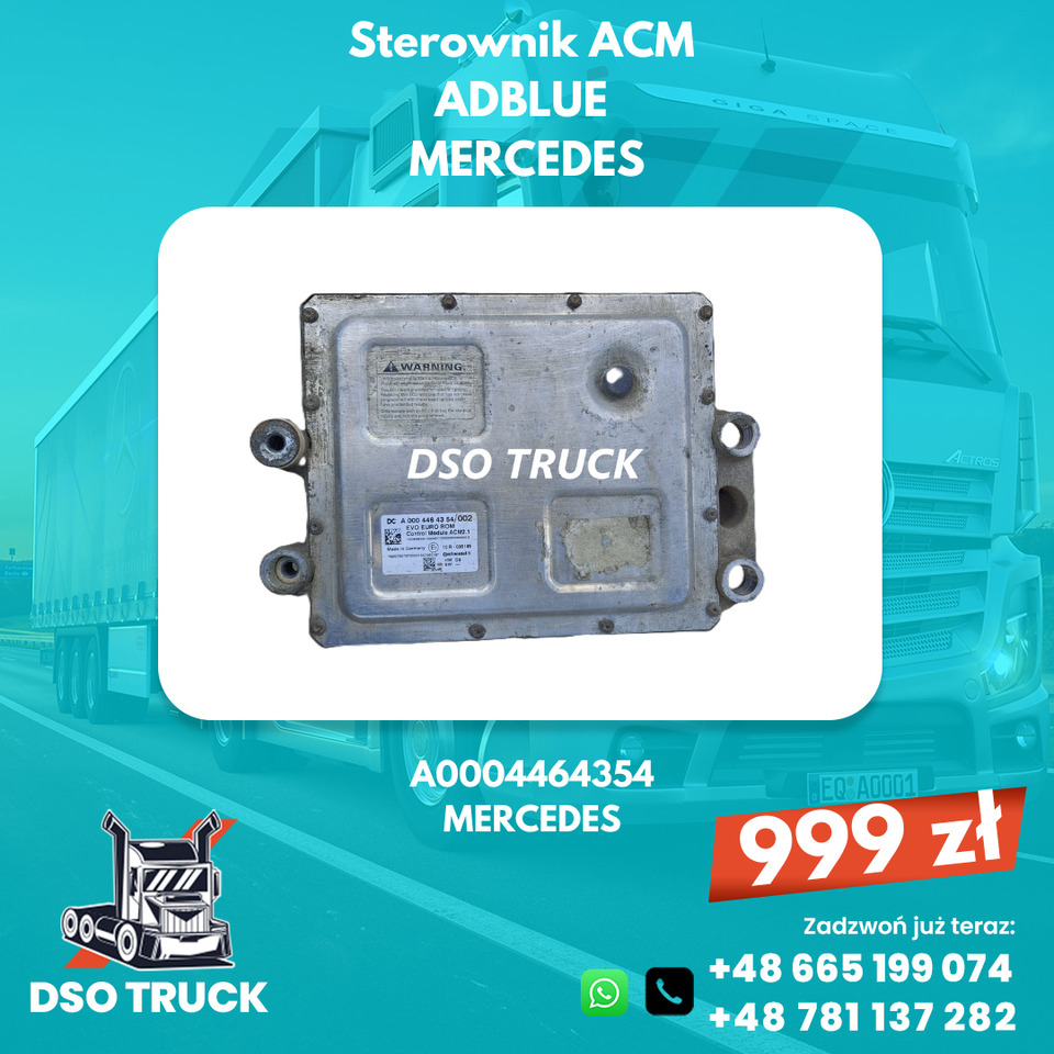 A0004464354 Sterownik ACM adblue Mercedes MP ACTROS AXOR ATEGO - Varuosa: pilt 1 A0004464354 Sterownik ACM adblue Mercedes MP ACTROS AXOR ATEGO - Varuosa: pilt 1