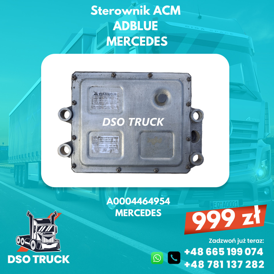 A0004464954 Sterownik ACM adblue Mercedes MP ACTROS AXOR ATEGO - Varuosa: pilt 1 A0004464954 Sterownik ACM adblue Mercedes MP ACTROS AXOR ATEGO - Varuosa: pilt 1