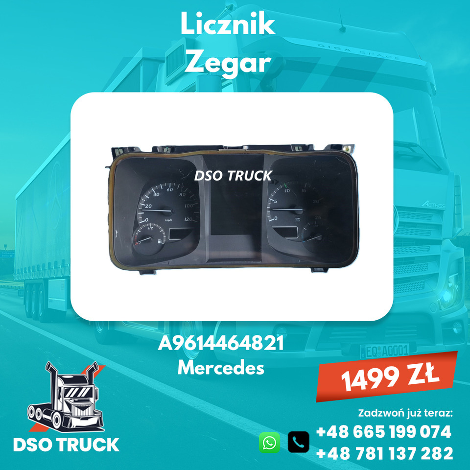Licznik Zegar A9614464821 Mercedes Actros Axor Atego - Varuosa: pilt 1 Licznik Zegar A9614464821 Mercedes Actros Axor Atego - Varuosa: pilt 1