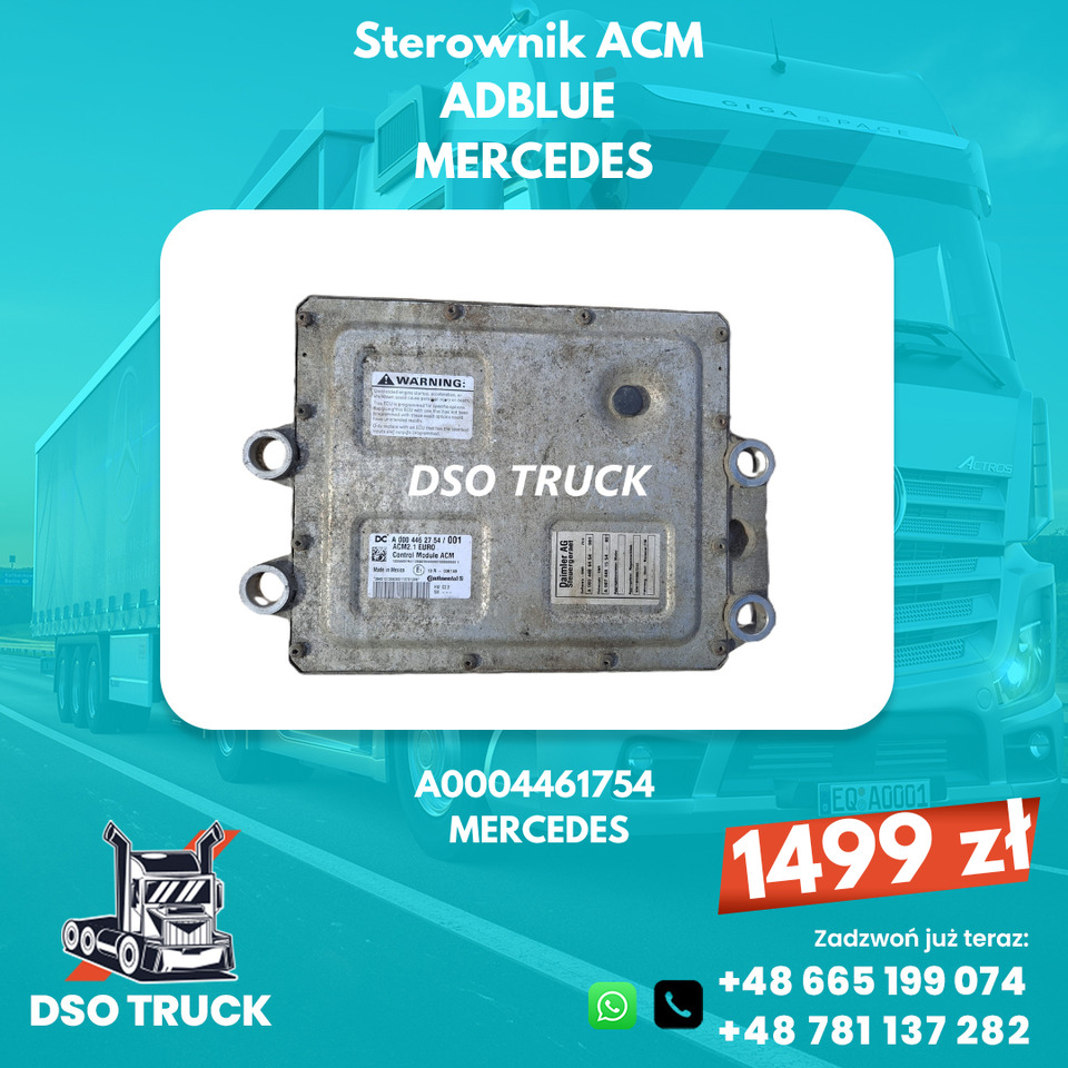 Sterownik ACM adblue A0004461754 A0004465054 A0014462554 Mercedes MP ACTROS AXOR - Varuosa: pilt 1 Sterownik ACM adblue A0004461754 A0004465054 A0014462554 Mercedes MP ACTROS AXOR - Varuosa: pilt 1
