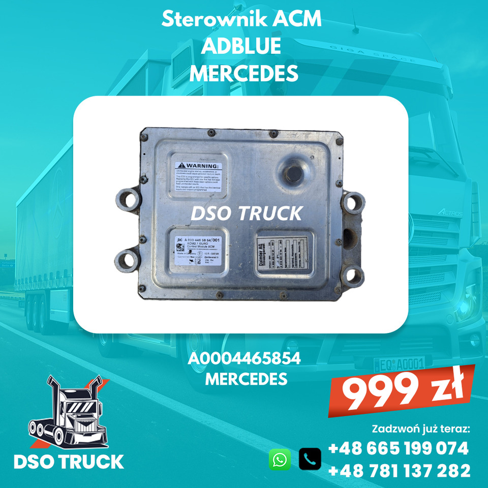 Sterownik ACM adblue A0004465854 A0004463154 Mercedes MP ACTROS AXOR ATEGO - Varuosa: pilt 2 Sterownik ACM adblue A0004465854 A0004463154 Mercedes MP ACTROS AXOR ATEGO - Varuosa: pilt 2
