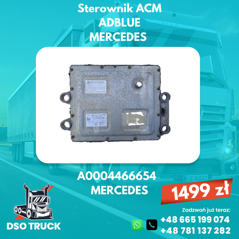 Sterownik ACM adblue A0004466654 Mercedes MP ACTROS AXOR ATEGO - Varuosa: pilt 1 Sterownik ACM adblue A0004466654 Mercedes MP ACTROS AXOR ATEGO - Varuosa: pilt 1