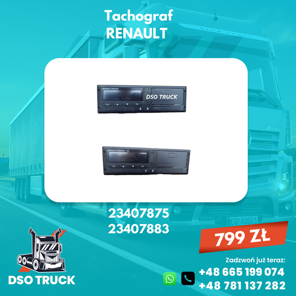 Tachograf 23407875 23407883 Renault Renault DXI Gama T Volvo FH FM FL - Varuosa: pilt 1 Tachograf 23407875 23407883 Renault Renault DXI Gama T Volvo FH FM FL - Varuosa: pilt 1