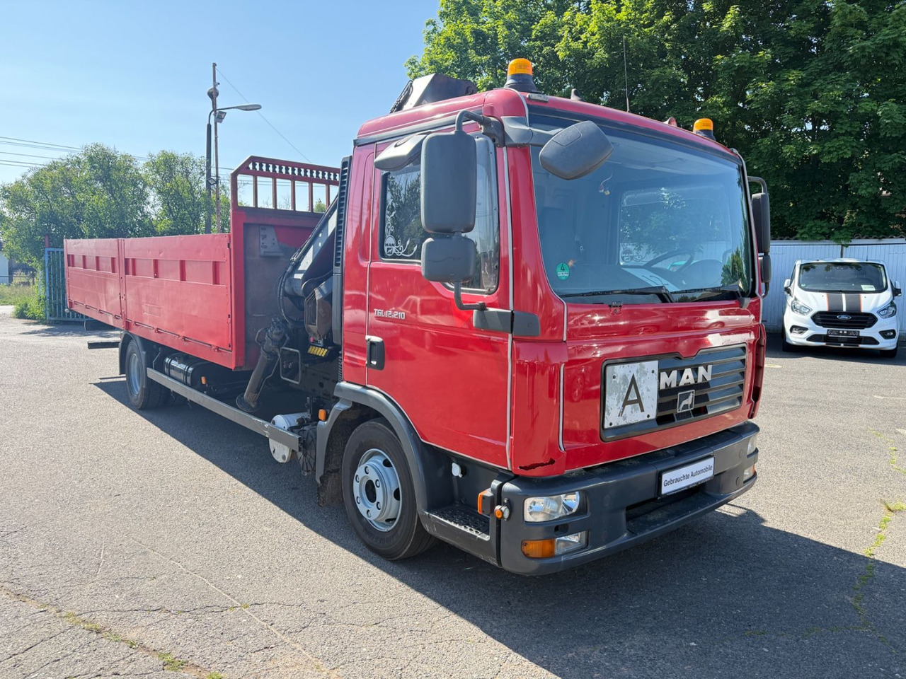 MAN TGL 12.210 mit Kran - Madelveok/ Platvormveok, Kraanaga veoauto: pilt 2 MAN TGL 12.210 mit Kran - Madelveok/ Platvormveok, Kraanaga veoauto: pilt 2