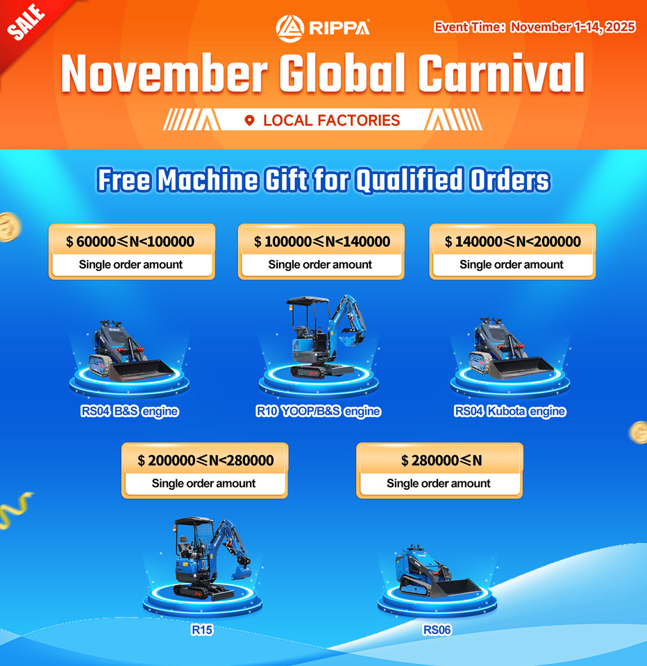 Rippa New RS06 Compact Loader | 24.4hp Kubota Power | High Flow Hydraulic System | Global Support - Kompaktlaadur: pilt 2 Rippa New RS06 Compact Loader | 24.4hp Kubota Power | High Flow Hydraulic System | Global Support - Kompaktlaadur: pilt 2