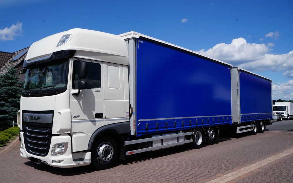 DAF XF 480 EURO 6 ZESTAW TANDEM PRZEJAZDOWY 120 M3 7,7 M + 7,7 M WECON - Tent veoauto: pilt 2 DAF XF 480 EURO 6 ZESTAW TANDEM PRZEJAZDOWY 120 M3 7,7 M + 7,7 M WECON - Tent veoauto: pilt 2