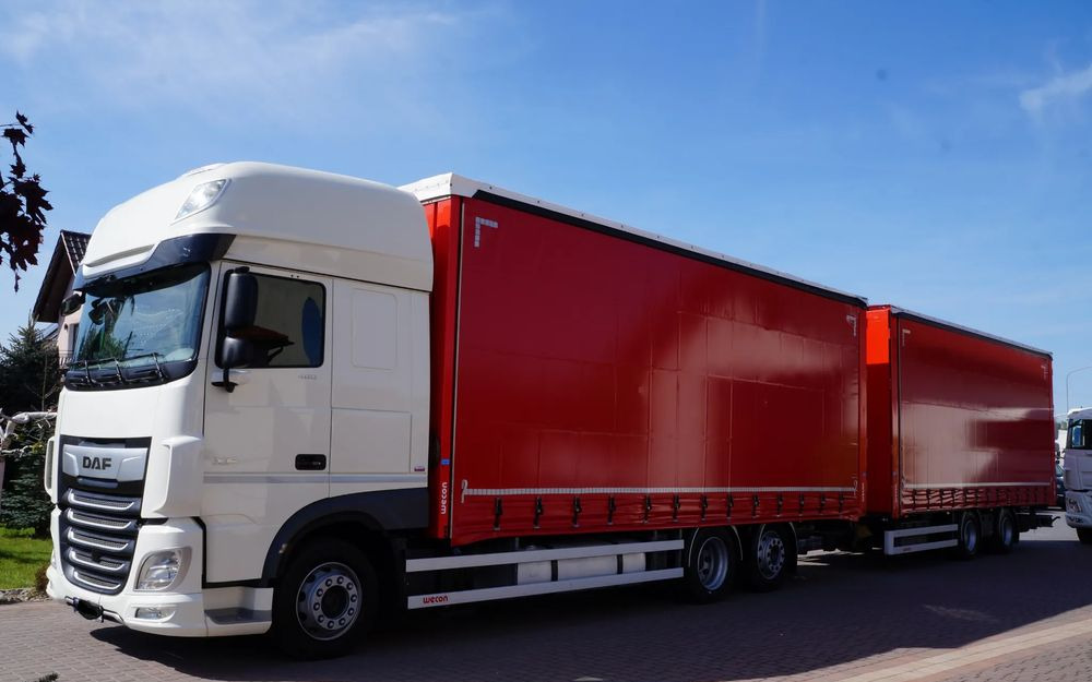 DAF XF 480 EURO 6 ZESTAW TANDEM PRZEJAZDOWY 120 M3 7,8 M + 7,8 M WECON - Tent veoauto: pilt 2 DAF XF 480 EURO 6 ZESTAW TANDEM PRZEJAZDOWY 120 M3 7,8 M + 7,8 M WECON - Tent veoauto: pilt 2
