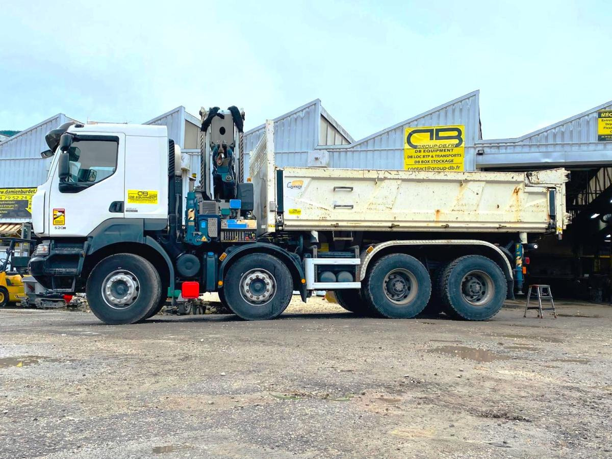RENAULT KERAX 8x4 520 BIBENNE CIF GRUE CORMACH - Kallurauto, Kraanaga veoauto: pilt 2 RENAULT KERAX 8x4 520 BIBENNE CIF GRUE CORMACH - Kallurauto, Kraanaga veoauto: pilt 2