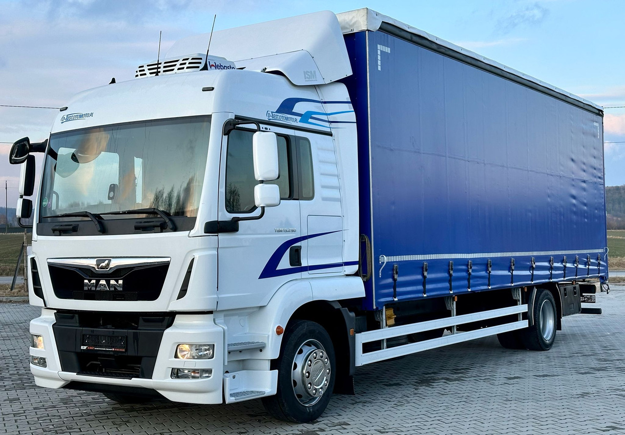 MAN TGM 15.290 / FIRANKA / 20 EUROPALET / AUTOMAT / SYPIALKA / DMC 16 T / 8 400 KG ŁADOWNOŚĆ - Tent veoauto: pilt 2 MAN TGM 15.290 / FIRANKA / 20 EUROPALET / AUTOMAT / SYPIALKA / DMC 16 T / 8 400 KG ŁADOWNOŚĆ - Tent veoauto: pilt 2