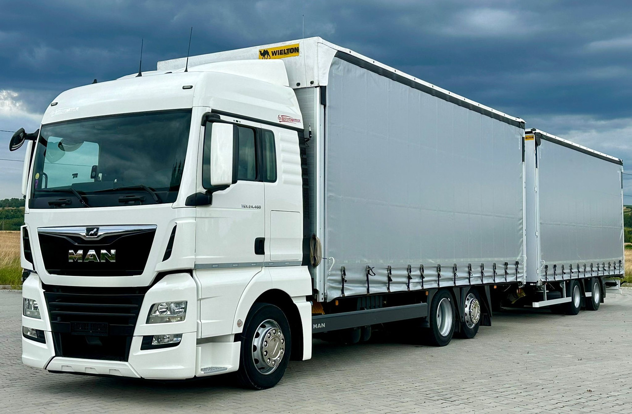 MAN TGX 26.460 / ZESTAW PRZEJAZDOWY / 38 PALET / AUTOMAT / SYPIALKA / PRZYCZEPA WIELTON / 2019 ROK / NISKI PRZEBIEG - Tent veoauto: pilt 1 MAN TGX 26.460 / ZESTAW PRZEJAZDOWY / 38 PALET / AUTOMAT / SYPIALKA / PRZYCZEPA WIELTON / 2019 ROK / NISKI PRZEBIEG - Tent veoauto: pilt 1