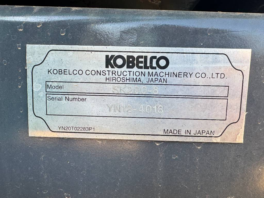 Kobelco SK 200-8 - Lintekskavaator: pilt 3 Kobelco SK 200-8 - Lintekskavaator: pilt 3