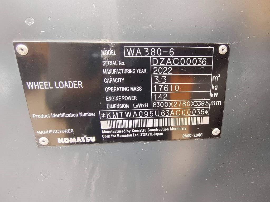 Komatsu WA 380 - Ratastel ekskavaator: pilt 4 Komatsu WA 380 - Ratastel ekskavaator: pilt 4
